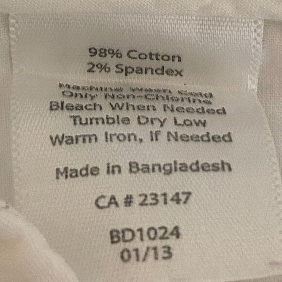 Talbots - White Heritage Lightweight Summer Capri Drawstring Pants Women's 4P - Picture 5 of 5